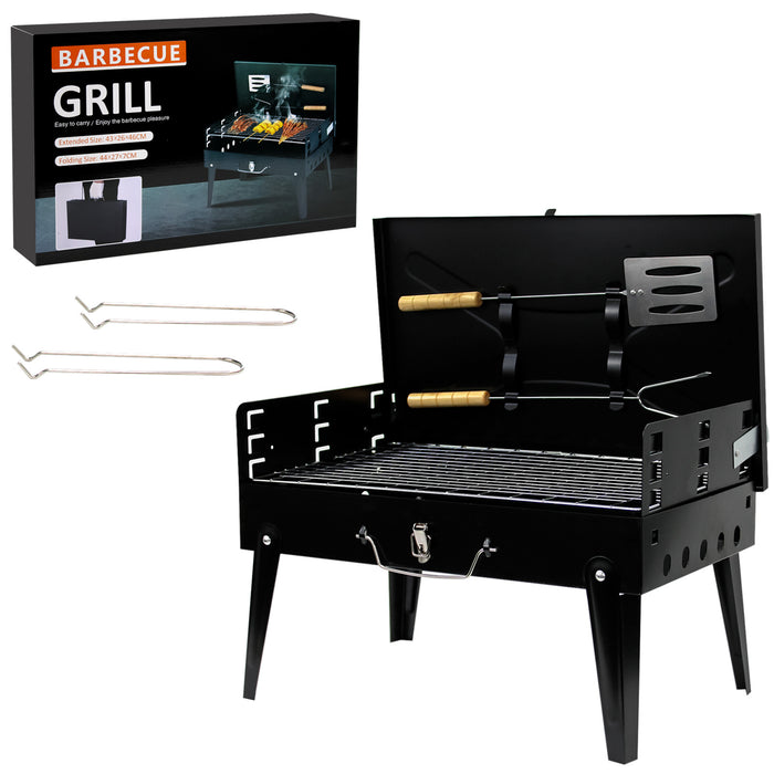 Charcoal BBQ Barbecue Grill Foldable