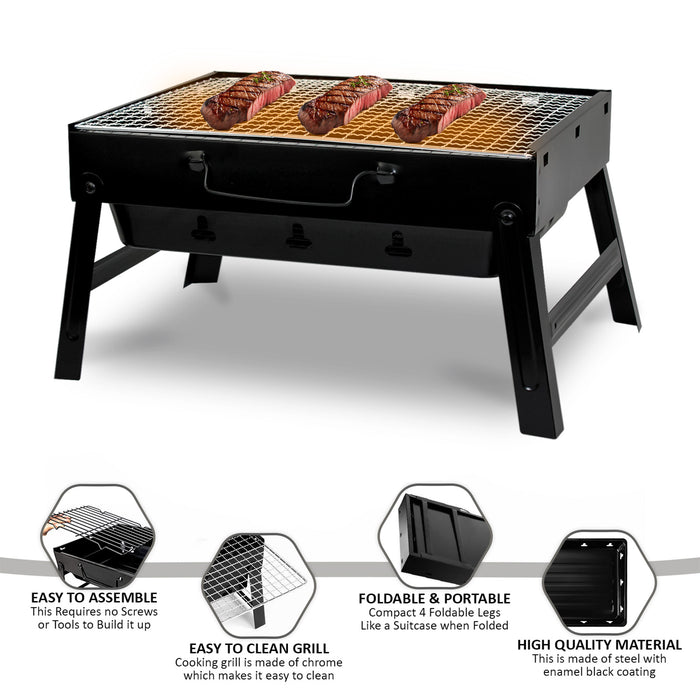 Barbecue Charcoal Folding Grill Portable