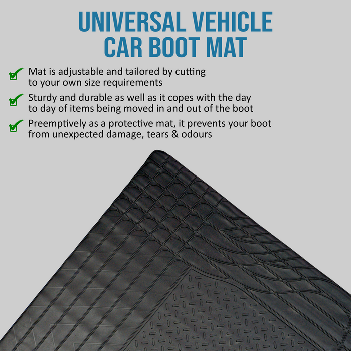 Car Mats Non Slip Cut to Size Universal Fit Rubber