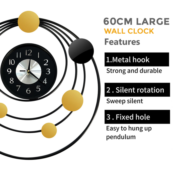 Features Large Wall Clock