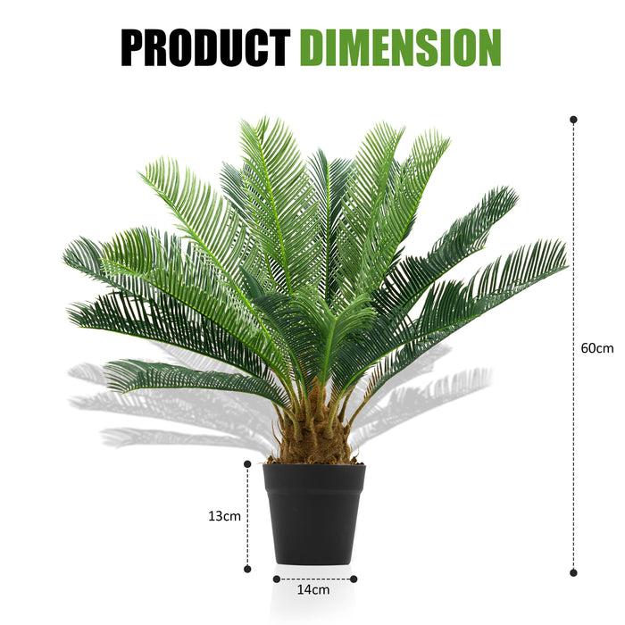 60cm Cycas Large Artificial Palm Tree