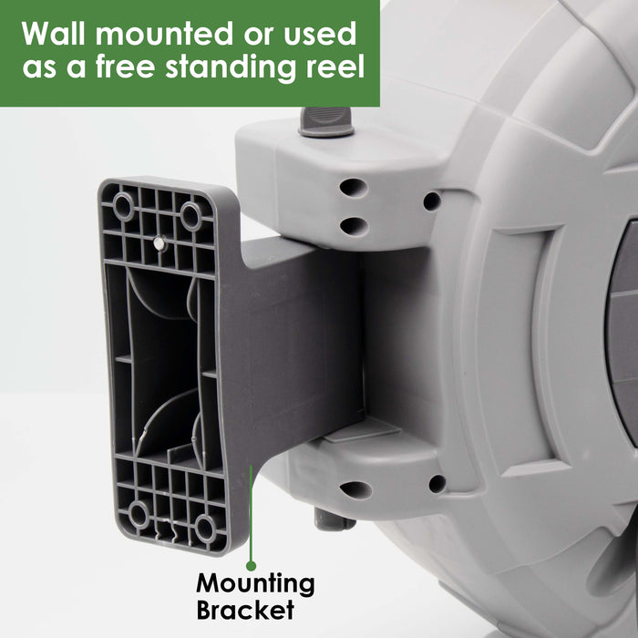 30m UV-protected garden hose reel for long-lasting outdoor watering solution