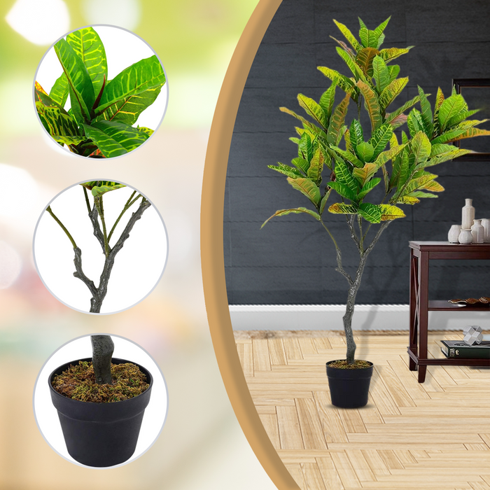 4.1Ft Large Croton Plant - Artificial Plant