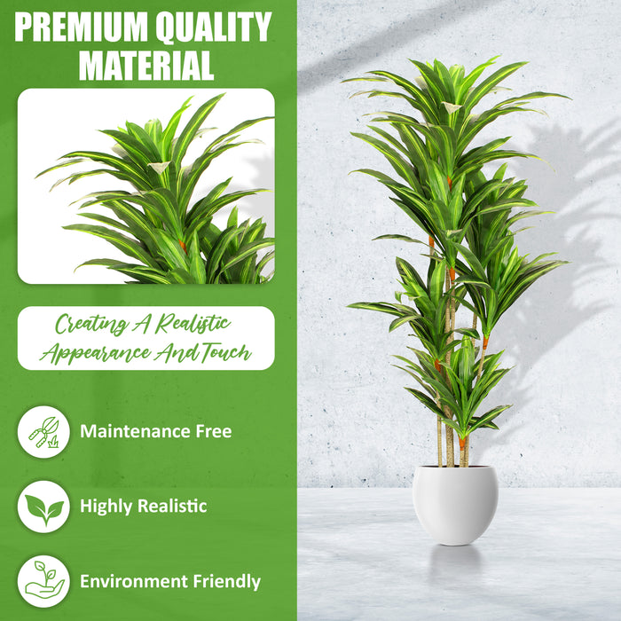 5.6ft Artificial Dracaena Tree - Artificial Plant