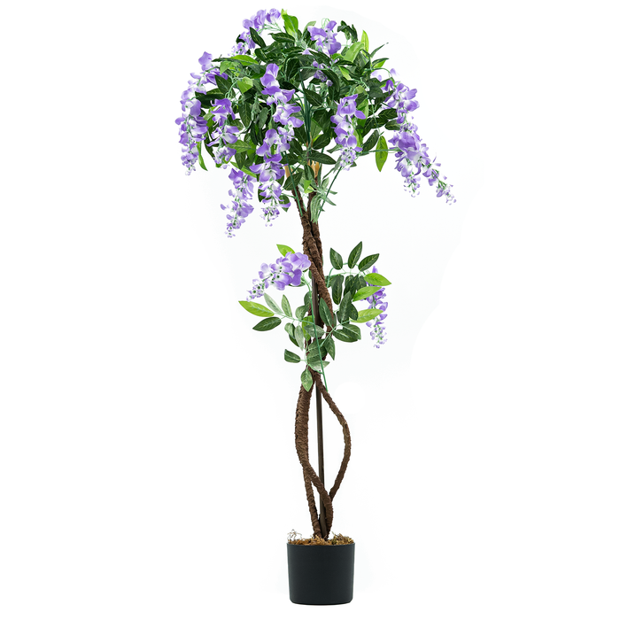 120cm Artificial Faux Plants Wisteria Flowers