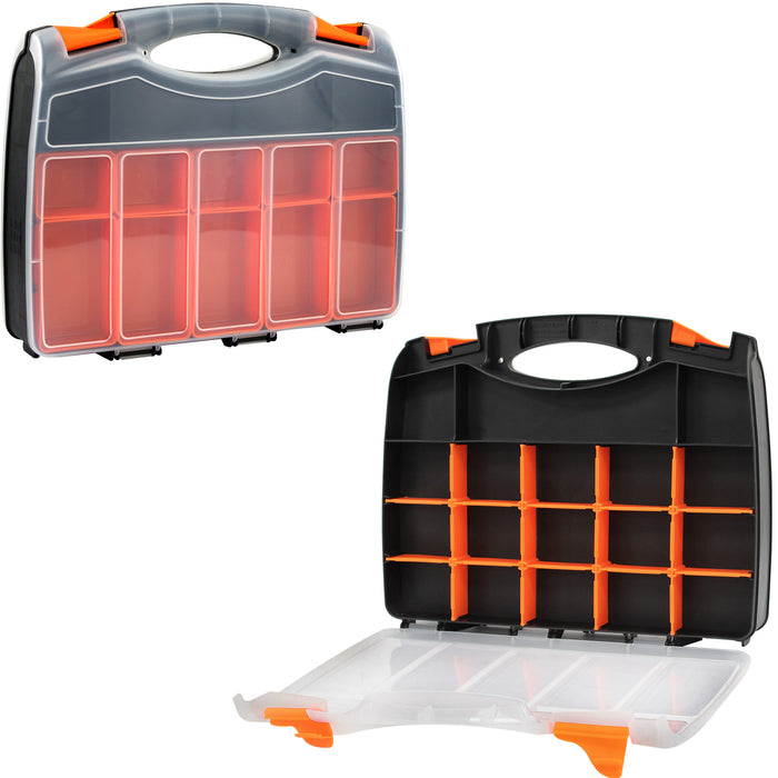 31 Double Sided Compartment Box Storage Tool Organiser