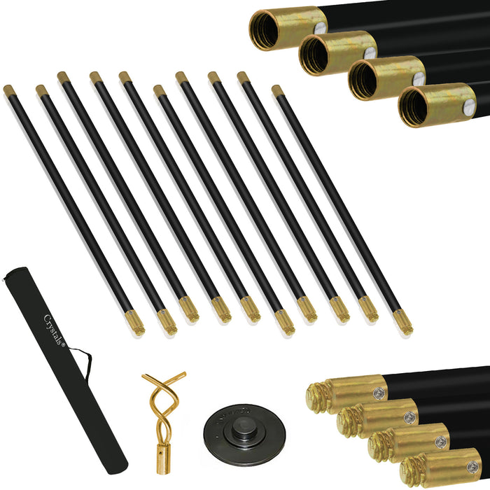 12 Piece 9 Meter Drain Rods Set