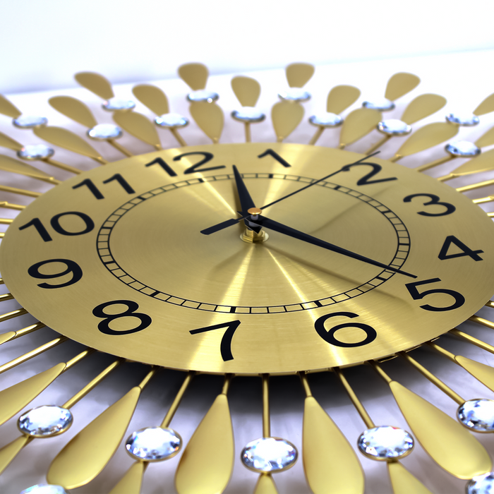 Crystals of Quartz Wall Clock