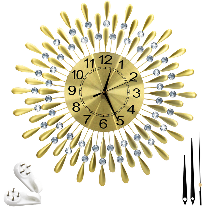 Crystals of Quartz Wall Clock