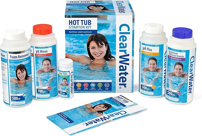 Clearwater CH0018 Lay-Z-Spa Chemical Starter Kit for Hot Tub and Spa Water Treatment