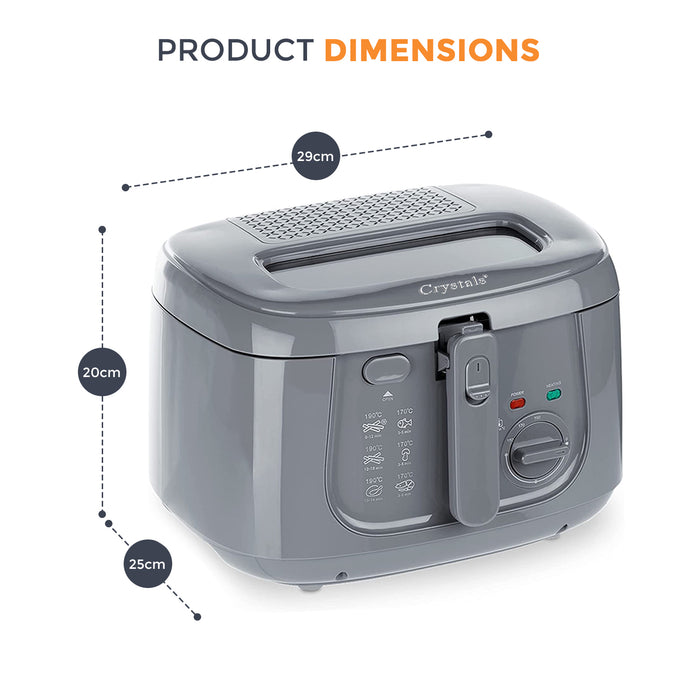 Grey Fat Fryer Dimensions