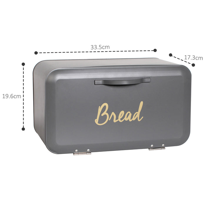 Modern Bread Bin Grey