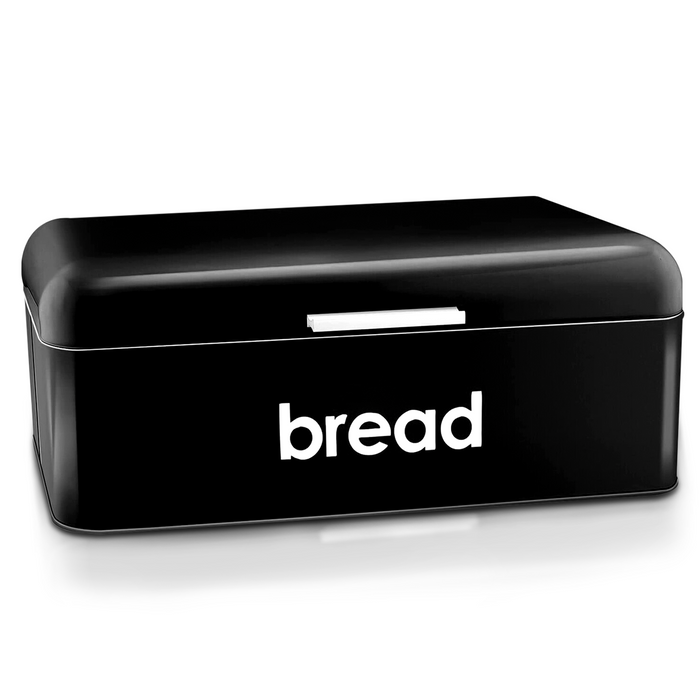 Black Rectangular Bread Bin