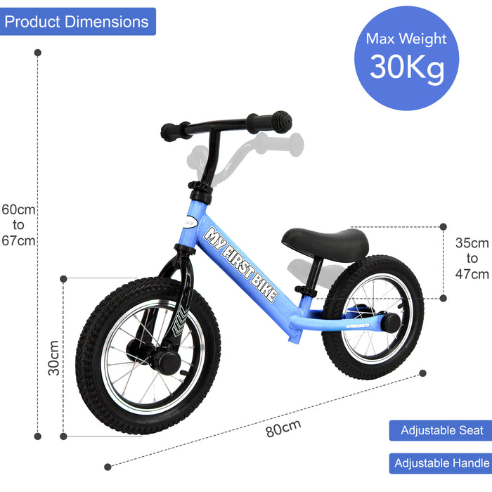 My First Bike 12" Kids Balance Bike For 2-6 Years