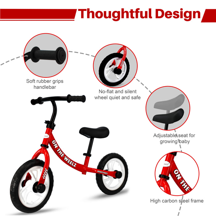 On The Weelz 12" Kids Balance Bike For 2-6 Years