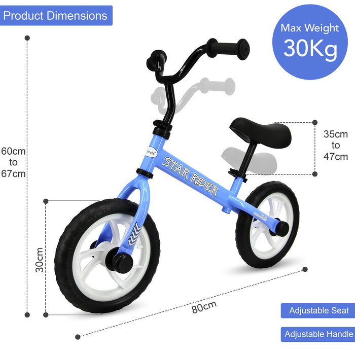 Star Rider 12" Kids Balance Bike For 2-6 Years