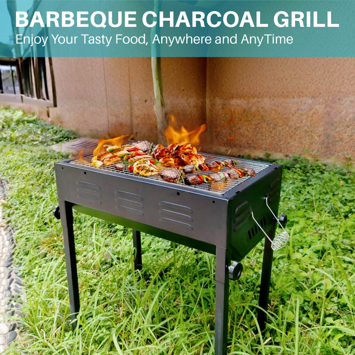 Large BBQ Grill Portable Charcoal Barbecue