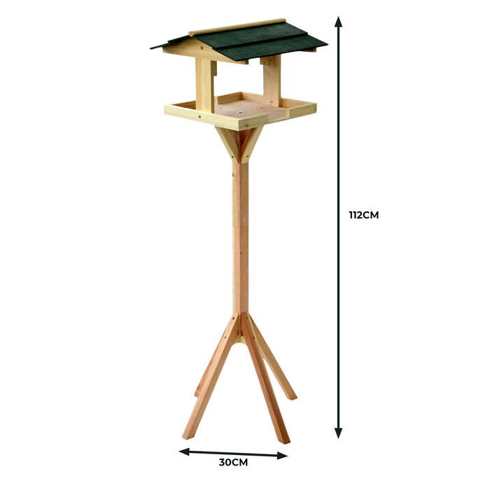 Traditional Garden Wooden Bird Feeder