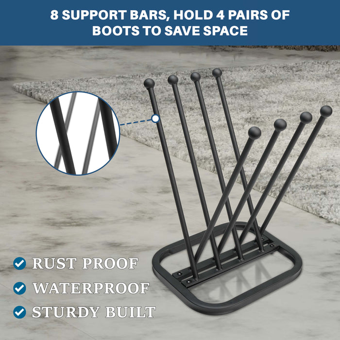 4 Pair Wellington Walking Boot Rack Stand