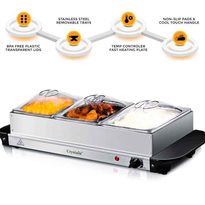 2.5L Electric Food Warmer Buffet Server