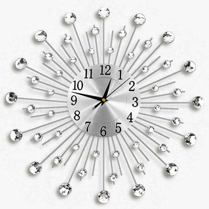 Diamante Jewelled Bead Indoor Large Wall Clock