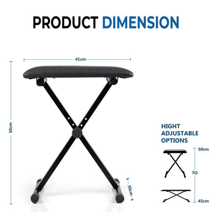 Black Tri-Stand Musical Chair