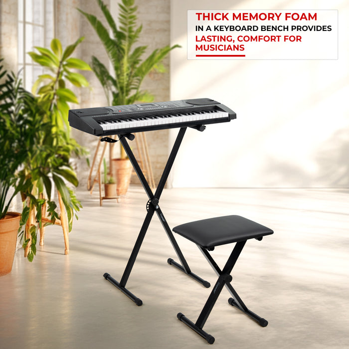 Black Tri-Stand Musical Chair