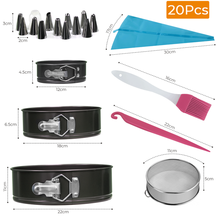 20 Pcs Cake Tin for Baking