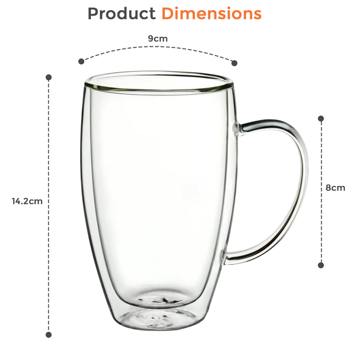 Coffee Glass Mug Dimensions