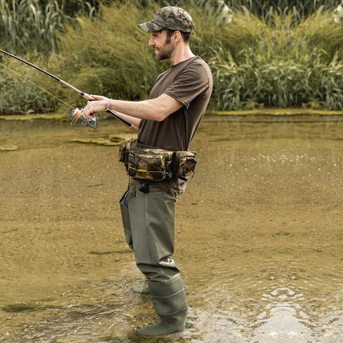 Lightweight Hip Waders with Cleated Sole