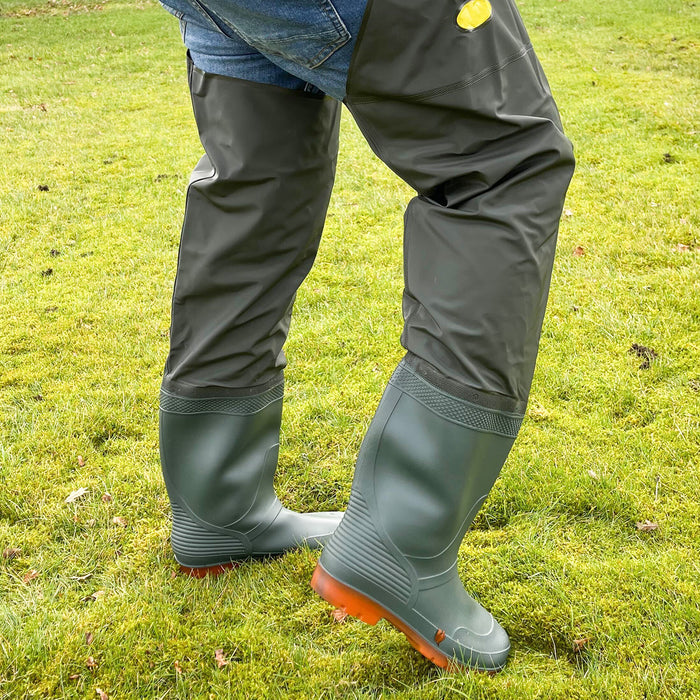 Lightweight Hip Waders with Cleated Sole