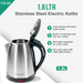 Stainless Steel Electric Kettle Features