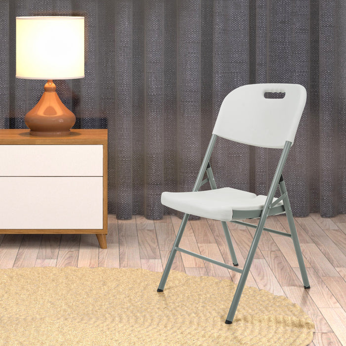 Set of 2 Heavy Duty Folding Plastic Chairs