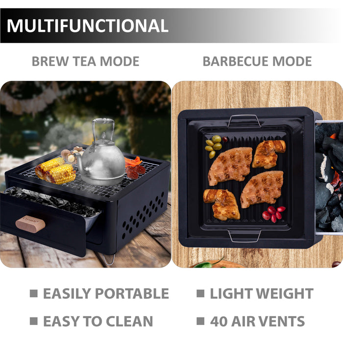 Tabletop Bbq Folding Charcoal Barbecue