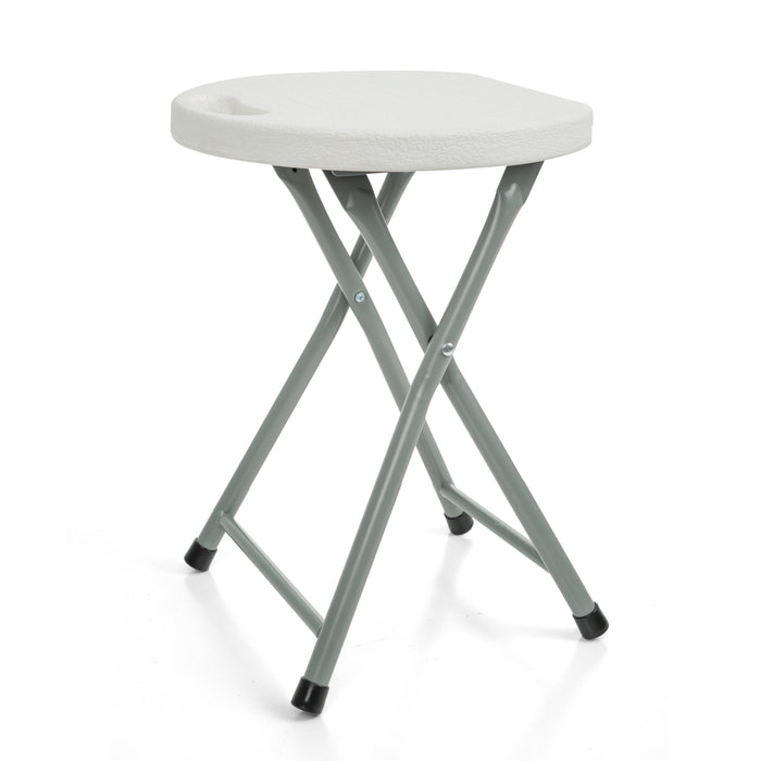 Folding Plastic Metal Frame Camping Stool