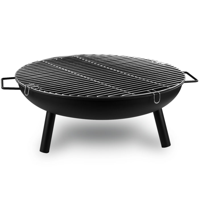 Portable Patio Round Fire Pit - 24"  Black