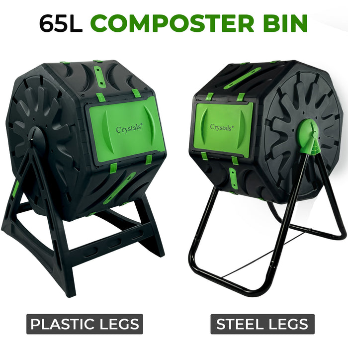 65L Tumbling Garden Composter Bin