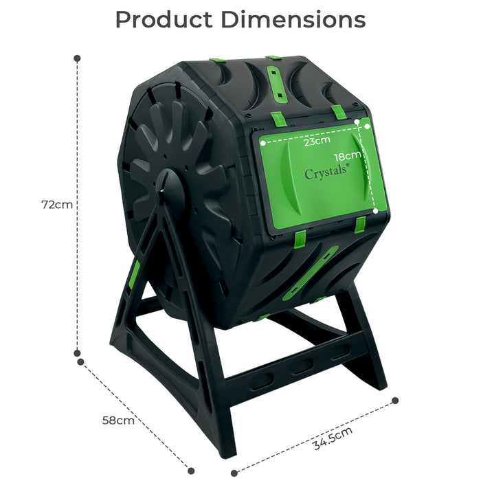 65L Tumbling Garden Composter Bin