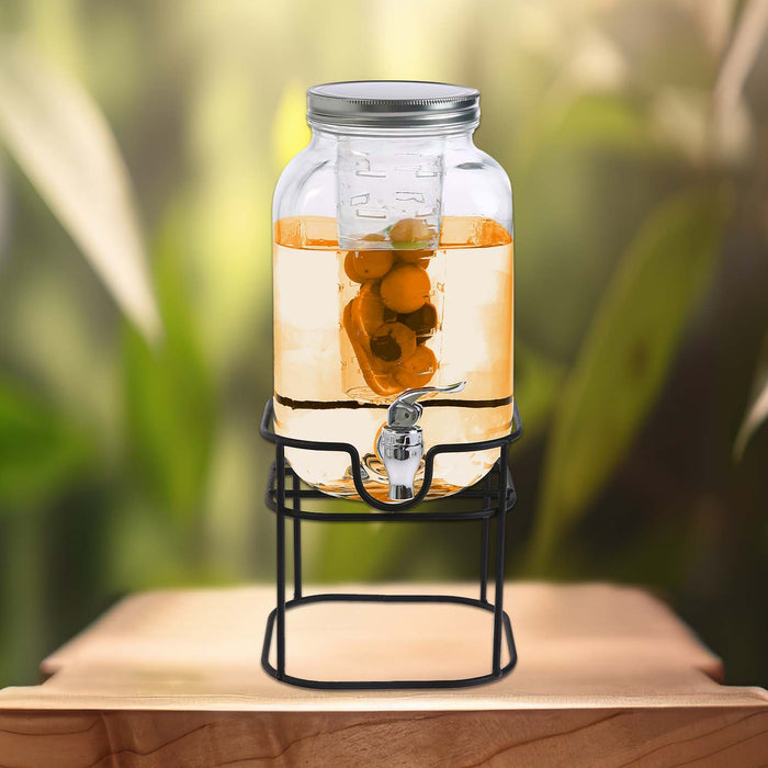 4L Glass Vintage Beverage Drinks Dispenser