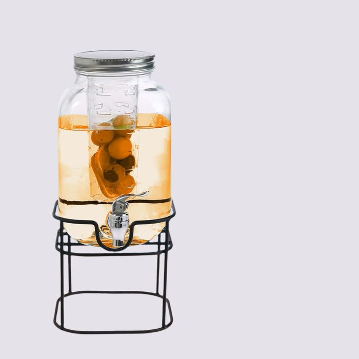 4L Glass Vintage Beverage Drinks Dispenser