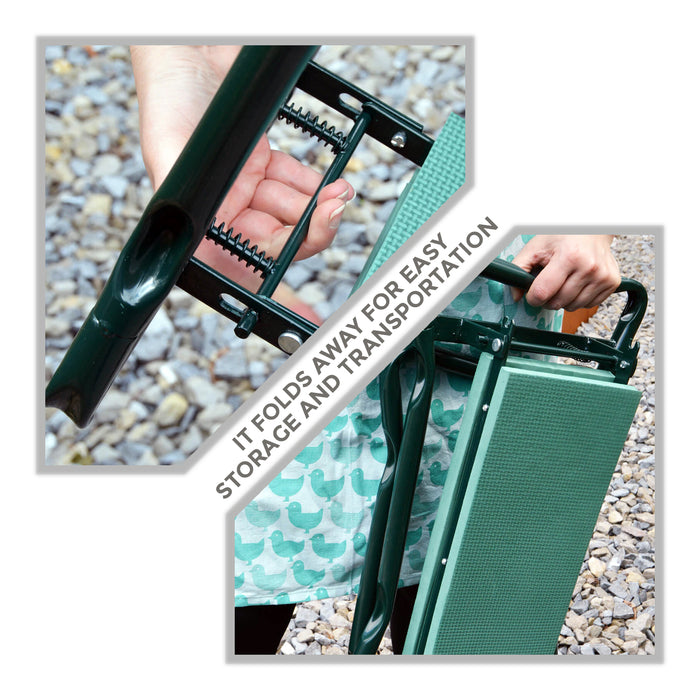 Garden Kneeler with Tool Bag + Gardening Gloves