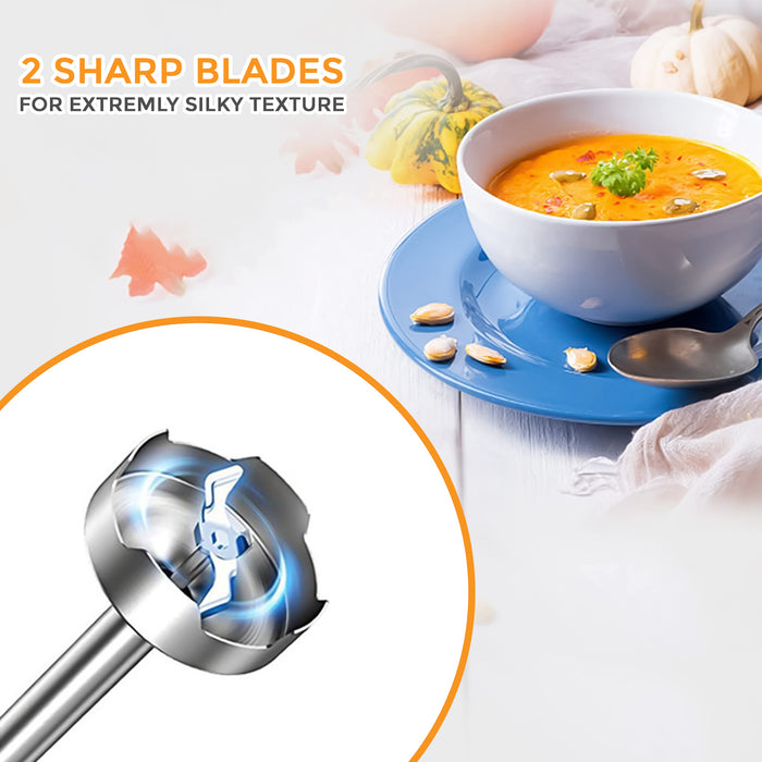 Hand Blender with 2 Sharp Blades