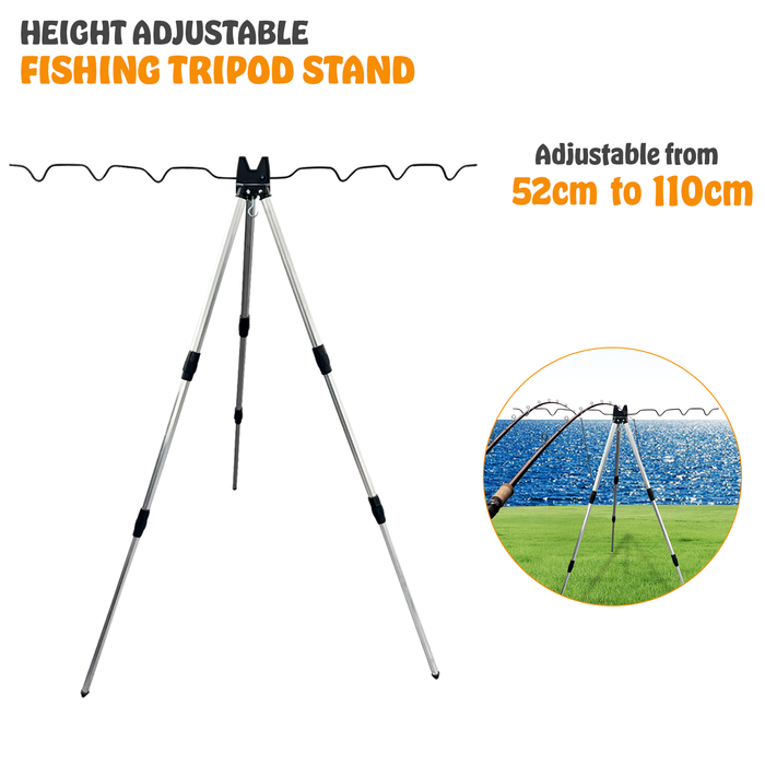 Folding Fishing Tripod  Stand Rods