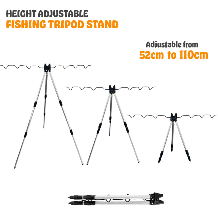 Folding Fishing Tripod  Stand Rods