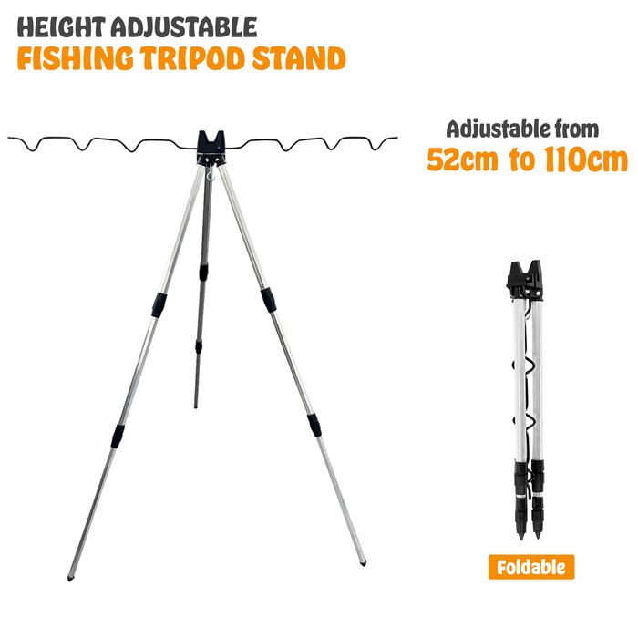 Folding Fishing Tripod  Stand Rods