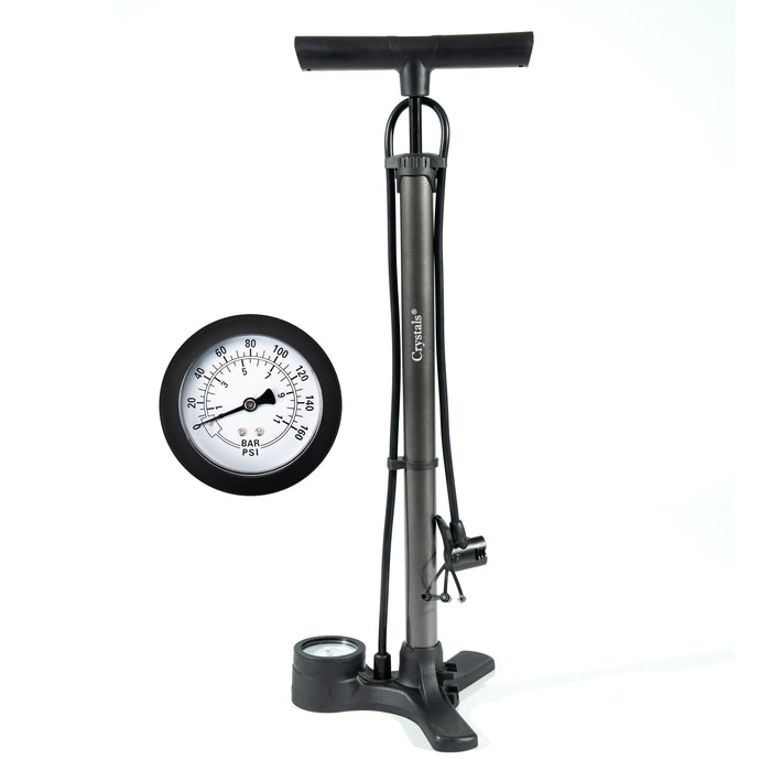 Mountain Bike Foot Pump with Gauge