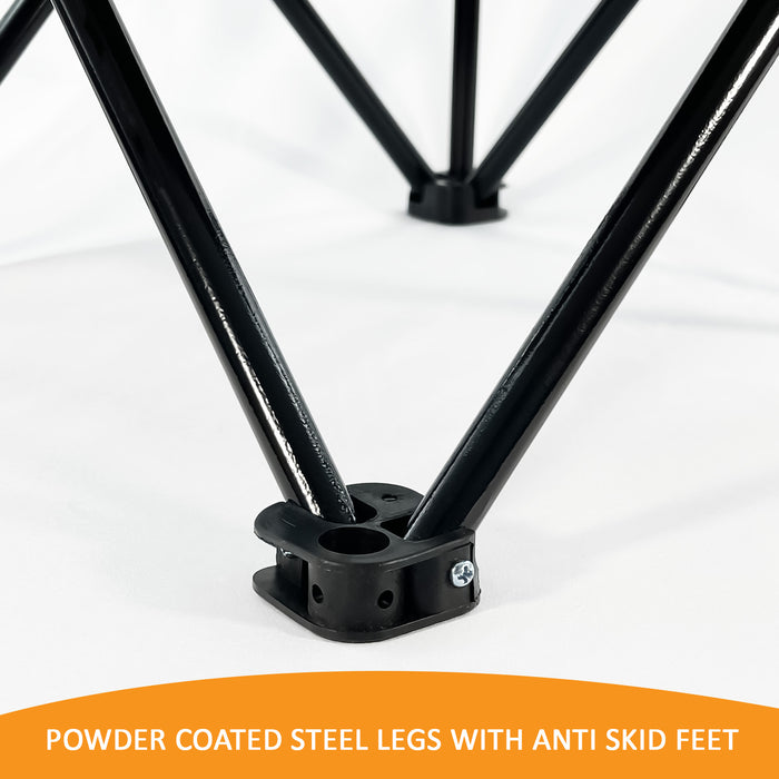 Powder Coated Steel Legs with Anti Skid Feet