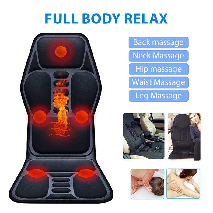 8-Mode Full Back Vibration Heat Massager