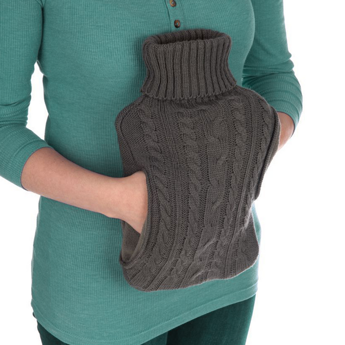 2L Hot Water Bottle with Built In Pockets