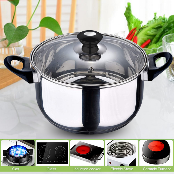 12Pc Stainless Steel Pot Induction